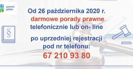 Stacjonarne porady prawne zawieszone 