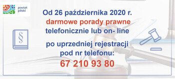 Stacjonarne porady prawne zawieszone 