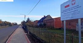 Nowy chodnik Górka Klasztorna-Wiktorówko. Jest bezpieczniej