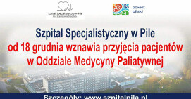 Oddział Medycyny Paliatywnej wznowił przyjmowanie pacjentów