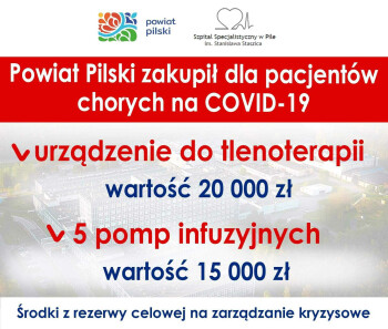 Powiat zakupił kolejny sprzęt dla szpitala w Pile 