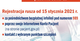 Rejestracja seniorów na szczepienia przeciw COVID-19 