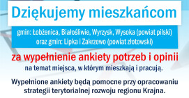 Dziękujemy mieszkańcom za zaangażowanie w wypełnieniu ankiet  