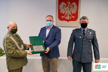 Podziękowania dla Z-cy Komendanta WKU w Pile za współpracę