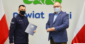 Starosta gościł nowego Komendanta Powiatowego Policji w Pile