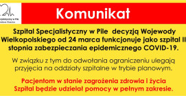 "Szpital Covidowy" w Pile. Szczegóły funkcjonowania  