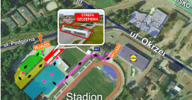 Jak dojechać na szczepienia na Stadion Powiatowy przy Okrzei