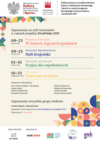 Zapraszamy do MDK ISKRA na warsztaty poświęcone kulturze Krajny