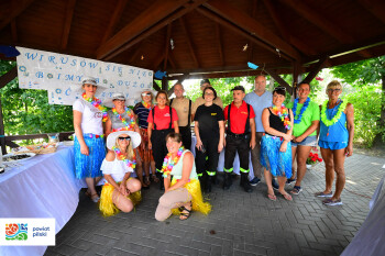 Piknik sportowo-plażowy w Wolsku zorganizowany przez panie z KGW