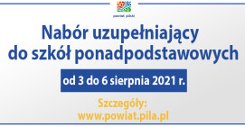 Zapraszamy do szkół prowadzonych przez Powiat Pilski 