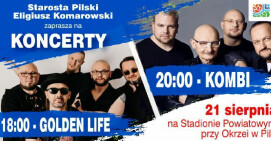 Zapraszamy na koncerty Golden Life i KOMBI. Wstęp wolny