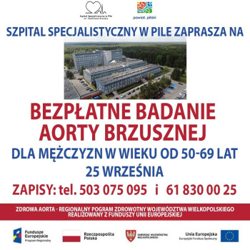 Bezpłatne badania profilaktyczne w pilskim szpitalu. Polecamy 