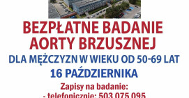 W pilskim szpitalu bezpłatne badania aorty u mężczyzn 