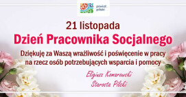 Życzenia dla pracowników socjalnych