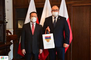 Ambasador Republiki Armenii z wizytą u Starosty Pilskiego 