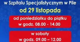 Nowe godziny pracy Punktu Pobrań Wymazów COVID-19