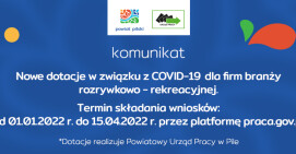 Nowe dotacje w związku z COVID-19