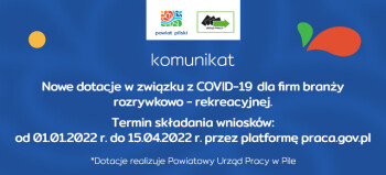 Nowe dotacje w związku z COVID-19