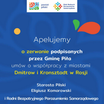  Apel o zerwanie współpracy z miastami w Rosji 