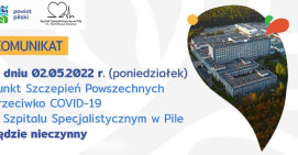 Komunikat Szpitala Specjalistycznego w Pile 