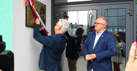 Odsłonięcie tablicy poświęconej pamięci Aleksandry Błażejewskiej