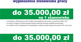 Do 35 tysięcy złotych z Powiatowego Urzędu Pracy