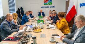 Spotkanie starosty pilskiego z burmistrzami i wójtami  