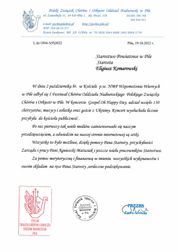 Polski Związek Chórów i Orkiestr Oddział Nadnotecki Piła 