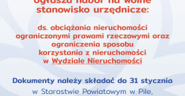 Nabór na stanowisko urzędnicze do Wydziału Nieruchomości 