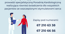 Zapisz się na wizytę do poradni i sprawdź rozrusznik serca