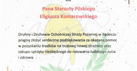 Prezes Ochotniczej Straży Pożarnej w Bądeczu