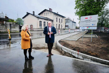 Trwają prace przy przebudowie centrum Osieka nad Notecią