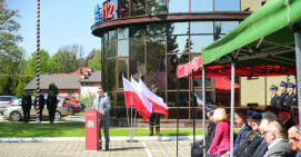 Życzenia dla strażaków od przedstawicieli samorządu powiatu 