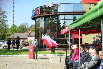 Życzenia dla strażaków od przedstawicieli samorządu powiatu 