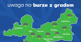 Ostrzeżenie przed burzami z gradem