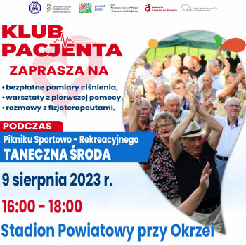 Zapraszamy na bezpłatne badania podczas "Tanecznej środy" 