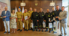 Gratulacje dla strażaków za pomoc w gaszeniu pożarów w Grecji
