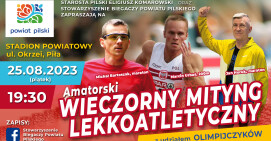 Wieczorne biegi na stadionie przy Okrzei  