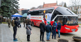 Podczas akcji Choinka dla Życia oddano prawie 9 litrów krwi 