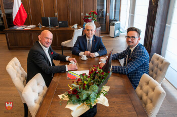 Spotkanie starosty pilskiego z władzami ANS w Pile 
