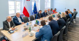 Spotkanie z włodarzami gmin powiatu pilskiego   