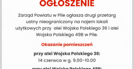 Drugi przetarg na najem lokali 