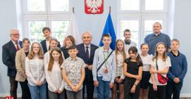 Na lekcji samorządności w Starostwie
