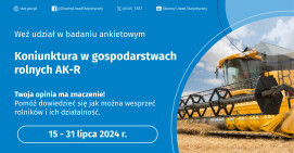 Badania GUS koniunktury w gospodarstwach rolnych 