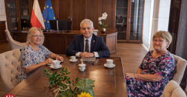 Przedstawicielki NUTW w Pile gośćmi starosty pilskiego