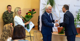 Podziękowania dla dyrektora Zespołu Szkół przy Teatralnej w Pile 