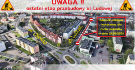 Cały remontowany odcinek ul. Ludowej chwilowo zamknięty