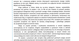 Prezydent Piły proponuje przejęcie w zarząd dróg powiatowych 