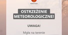 Uwaga na gęstą mgłę