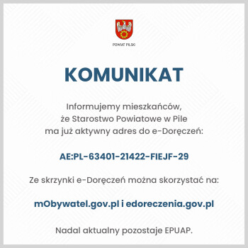 Adres e-Doręczeń do Starostwa Powiatowego 